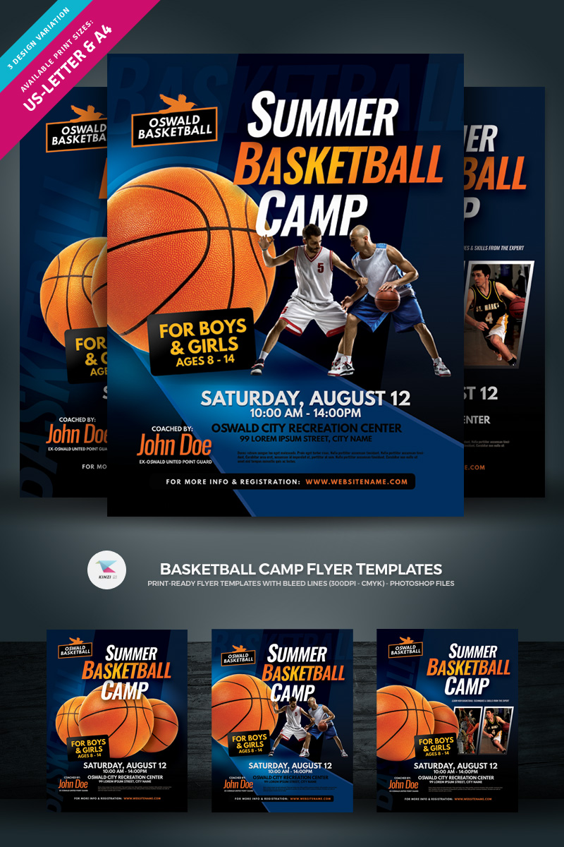 Basketball Camp Flyer - Corporate Identity Template