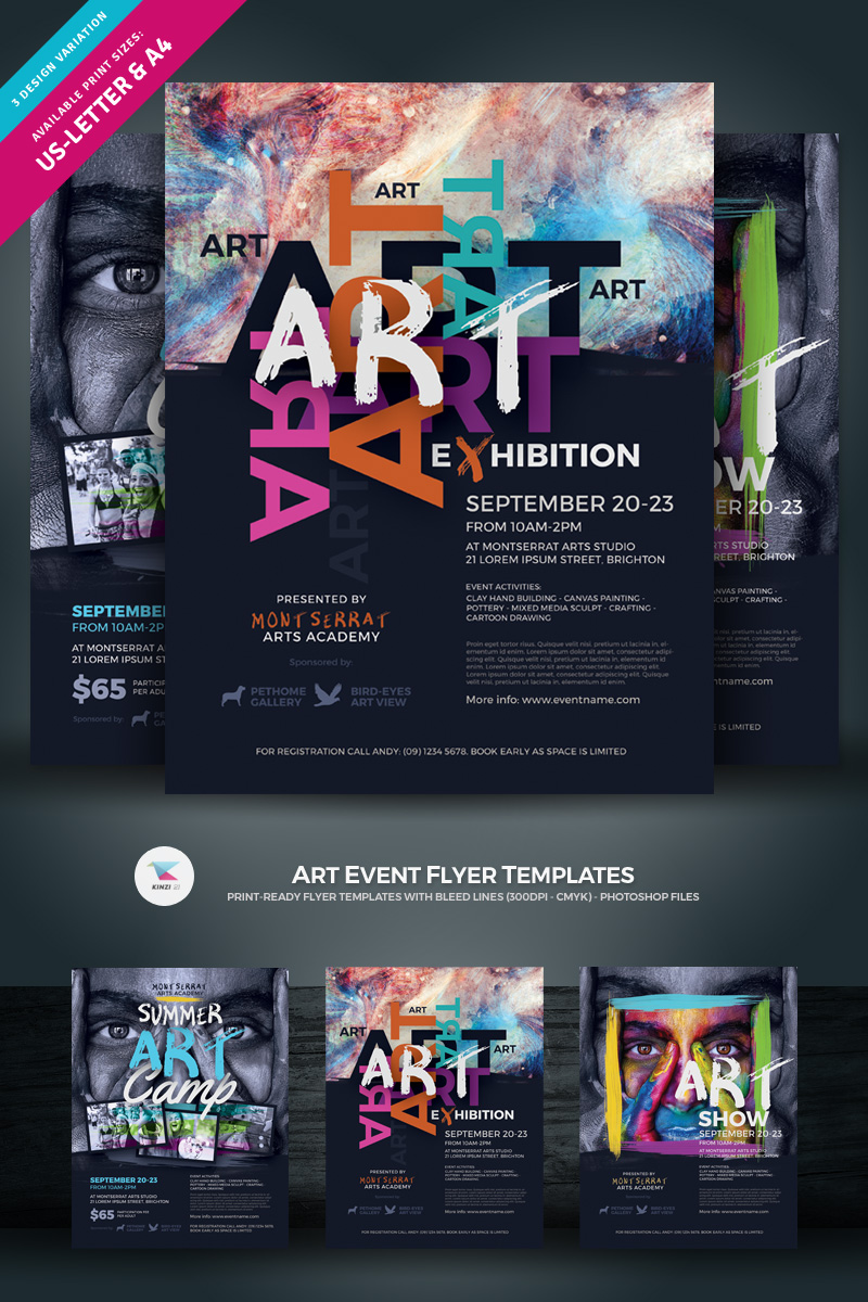 Art Event Flyer - Corporate Identity Template