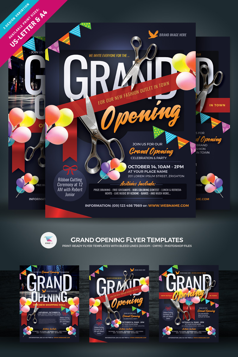 Grand Opening Flyer - Corporate Identity Template