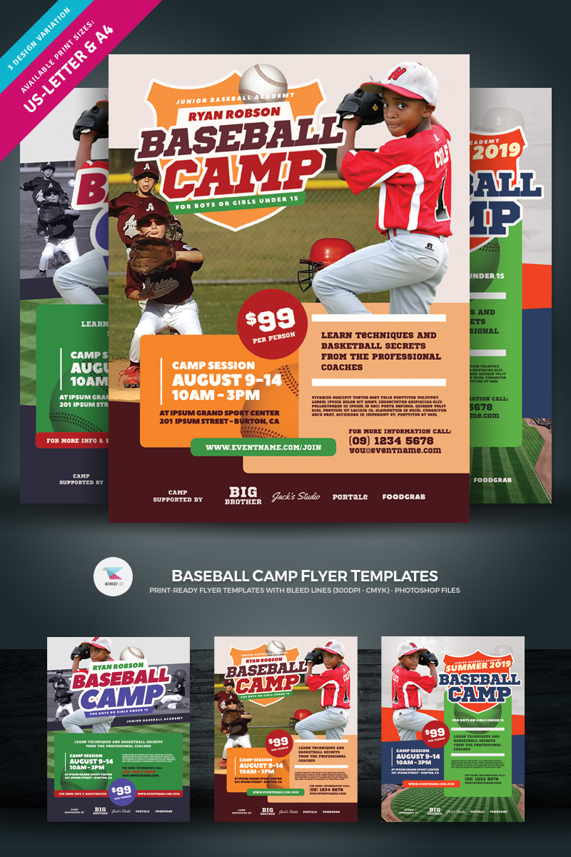 Baseball Camp Flyer - Corporate Identity Template