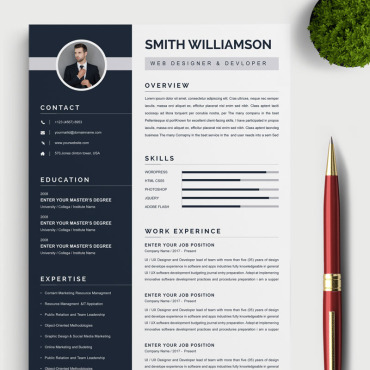 Page A4 Resume Templates 85070