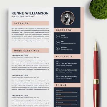 Page A4 Resume Templates 85092