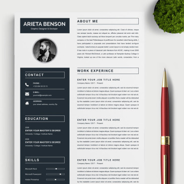 Page A4 Resume Templates 85114