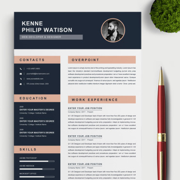 Page A4 Resume Templates 85132