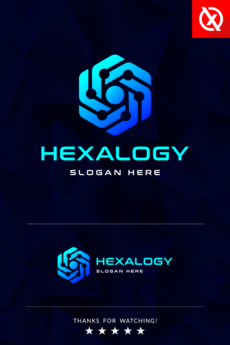 Creative Hexagonal Technology Logo Design