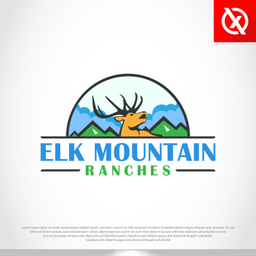 Elk Reindeer Logo Templates 85151