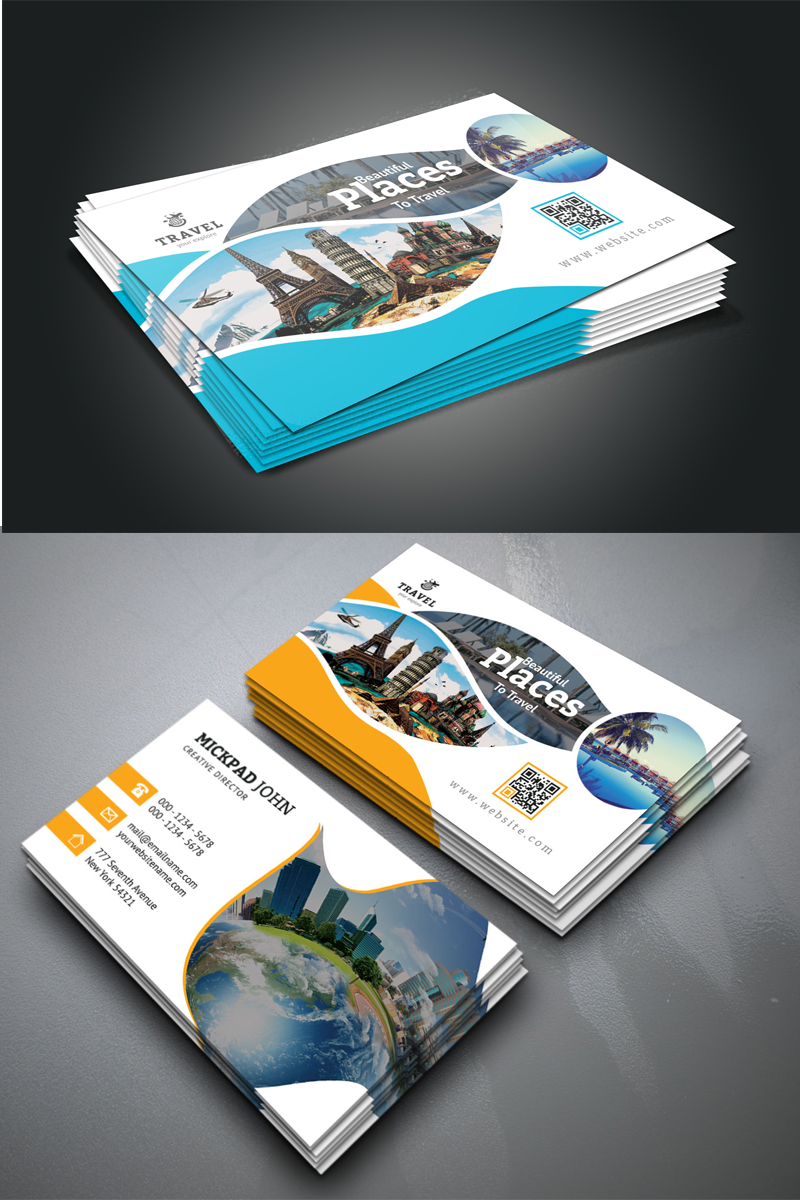 Travel Business Card - Corporate Identity Template