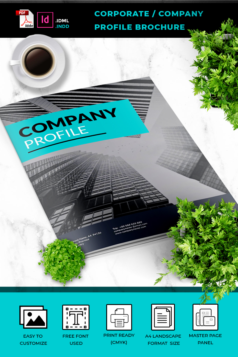 Company Profile Brochure A4 Vol. 03 - Corporate Identity Template