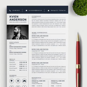 Page A4 Resume Templates 85231