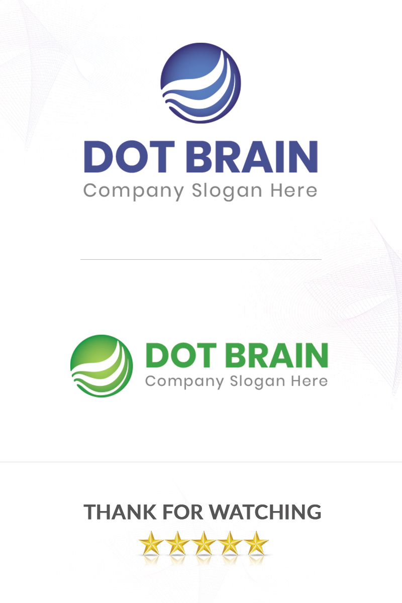 Dot Brain Logo Template