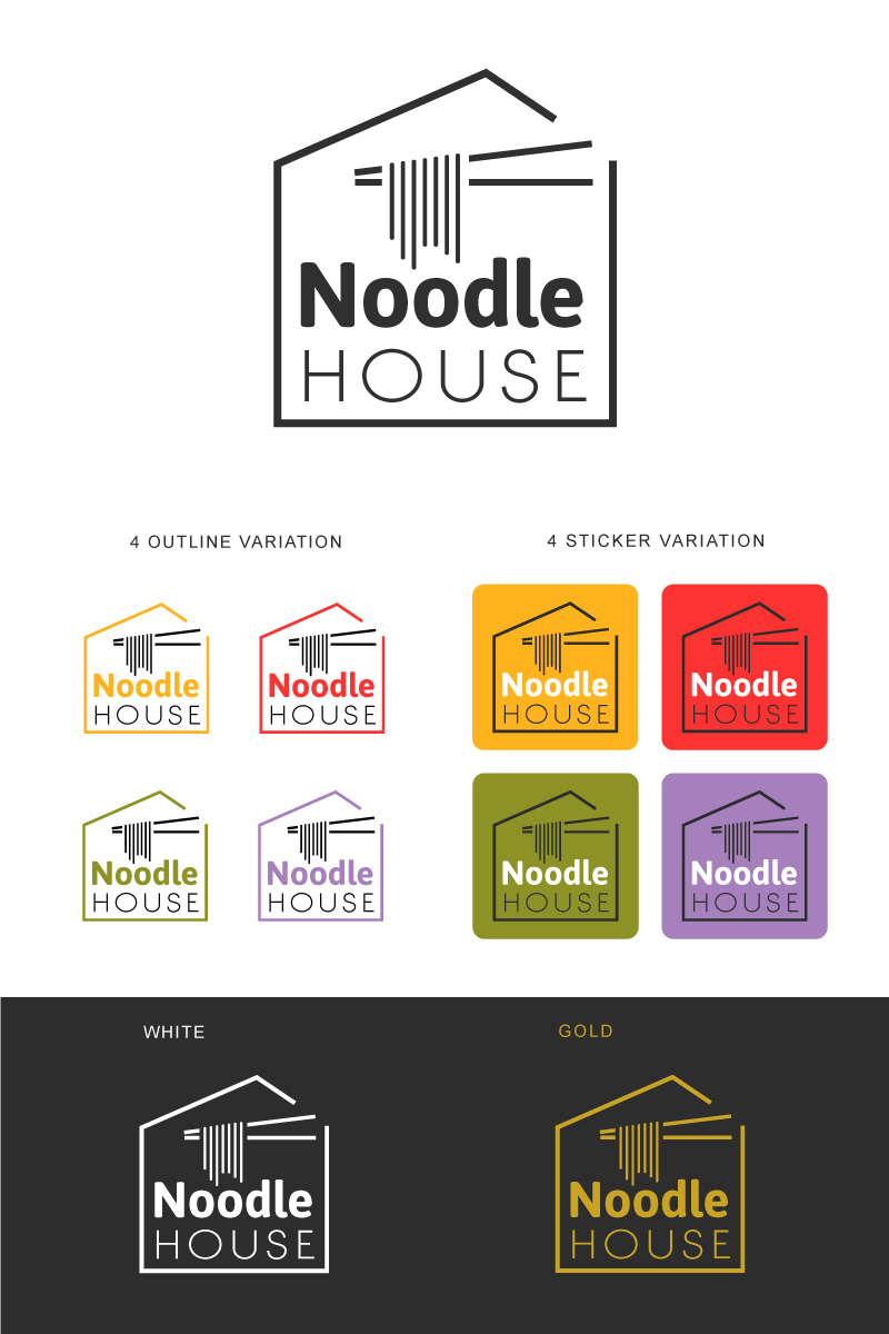 Noodle House Logo Template