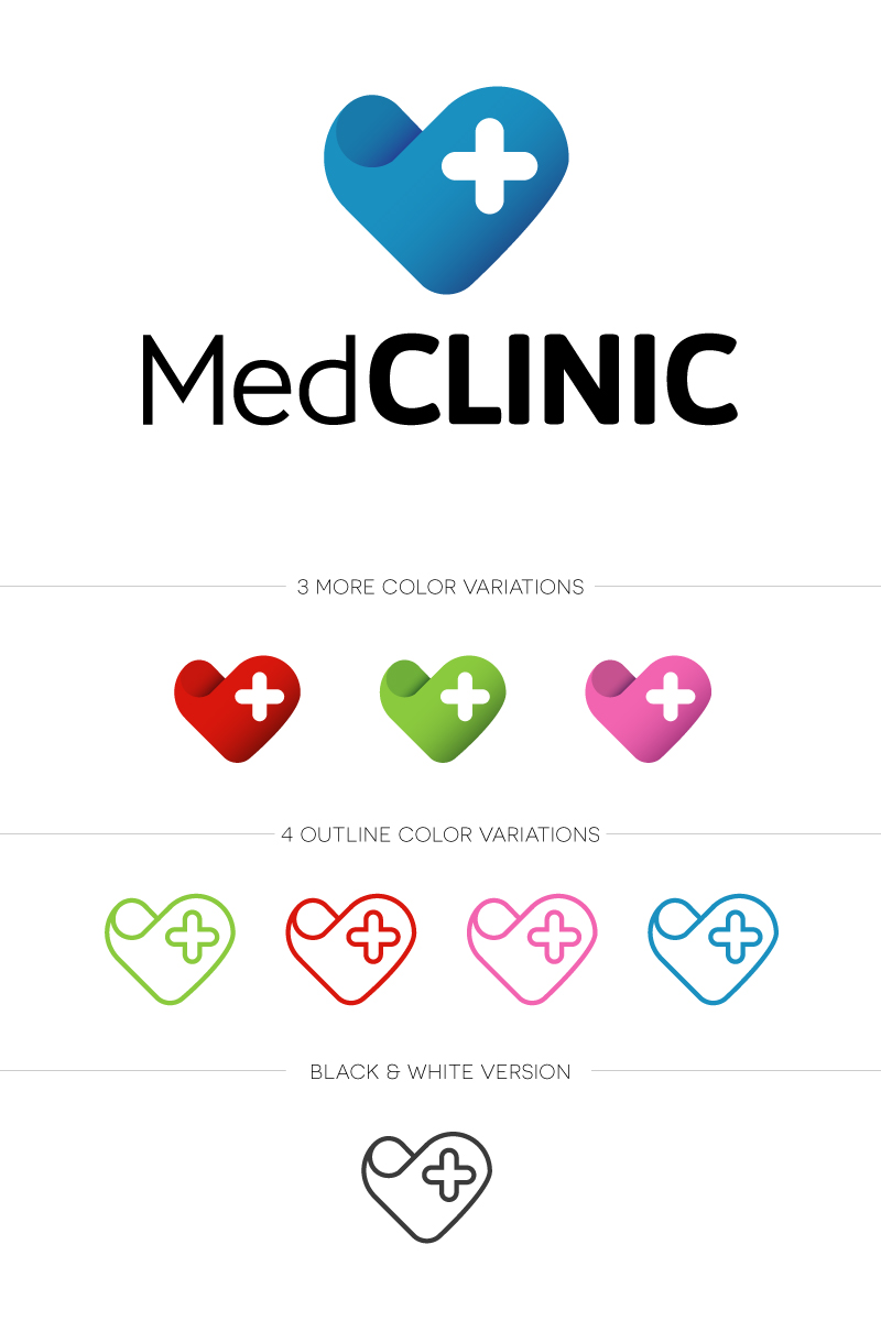 MedClinic Logo Template for Medical Clinic Doctor Appointment