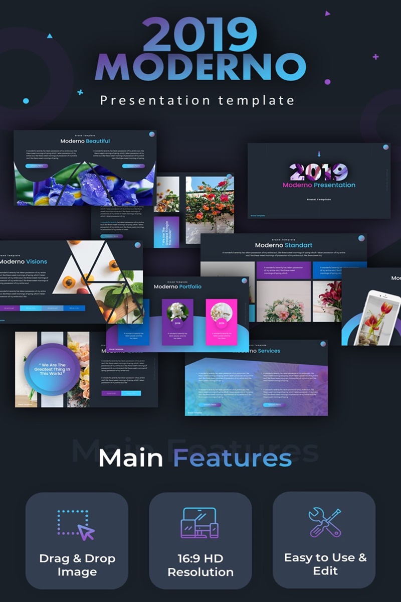 2019 Moderno PowerPoint template