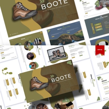 Shoe Leather PowerPoint Templates 85368