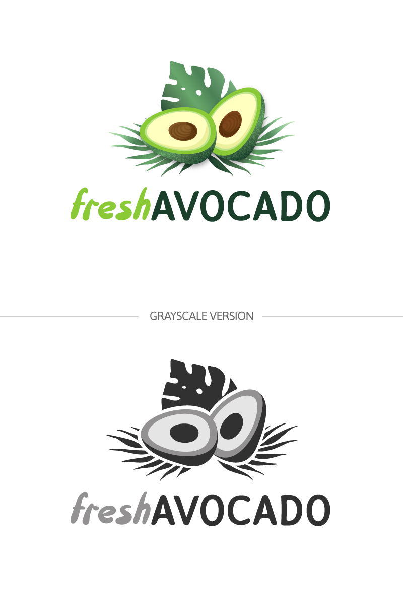 Fresh Avocado Logo Template