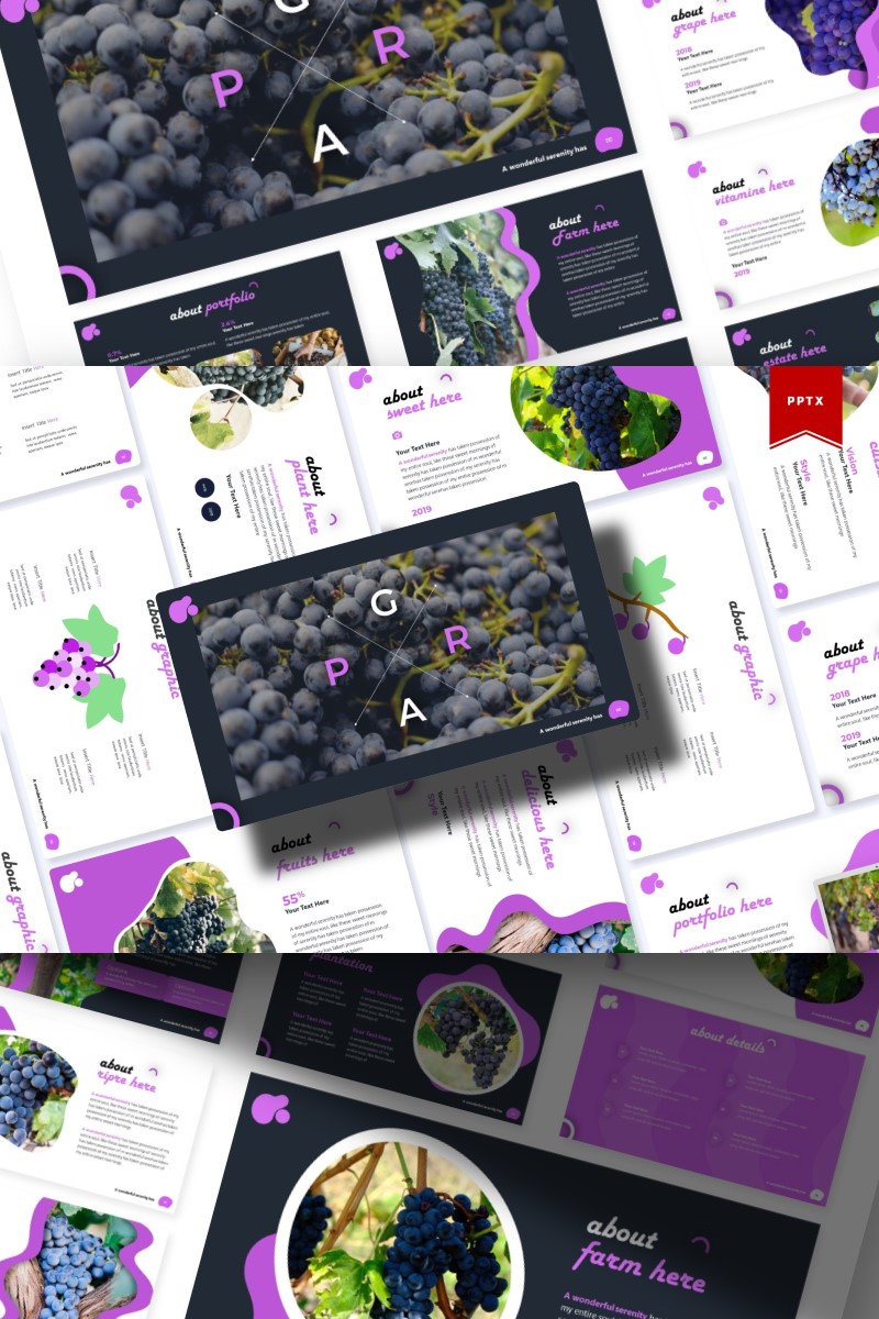 Grape | PowerPoint template