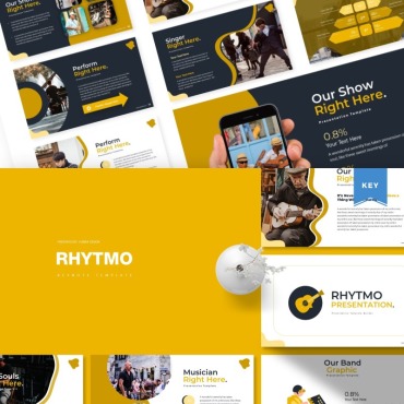 Rhythm Illustration Keynote Templates 85457