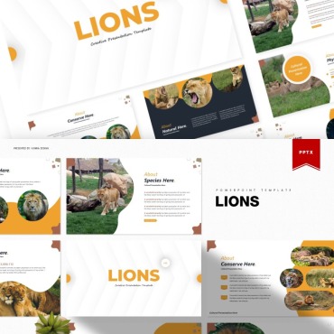 Wild Head PowerPoint Templates 85516