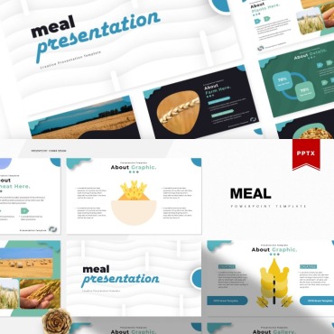 Harvest Wheat PowerPoint Templates 85526