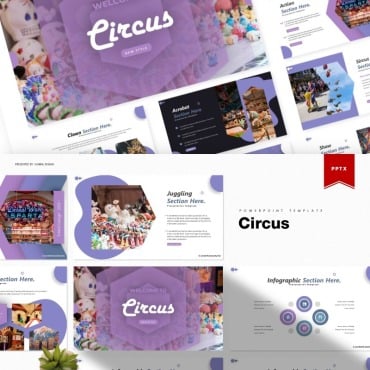 Background Circus PowerPoint Templates 85532
