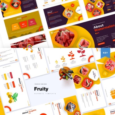 Healthy Fruit Keynote Templates 85542