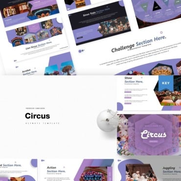 Background Circus Keynote Templates 85546