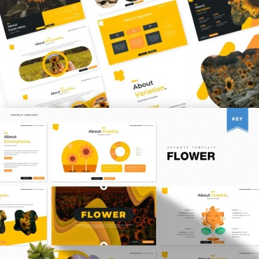 Nature Flower Keynote Templates 85575