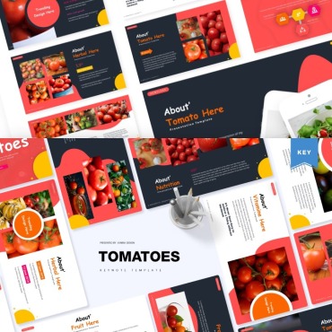 Ripe Vegetable Keynote Templates 85585