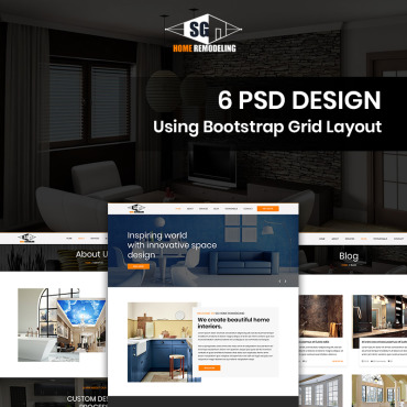 Remodeling Company PSD Templates 85598