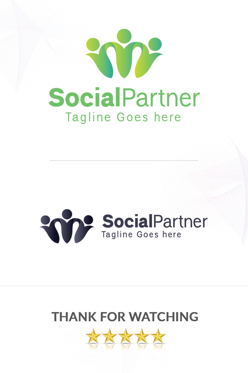 SocialPartner Logo Template