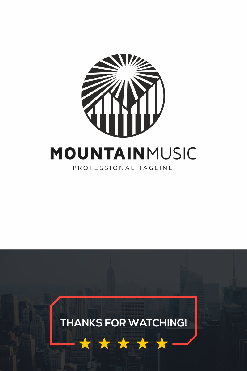 Mountain Music Logo Template