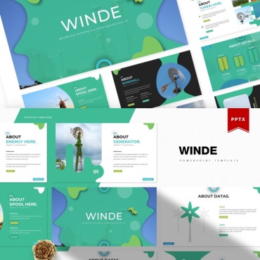 Wind Mill PowerPoint Templates 85691