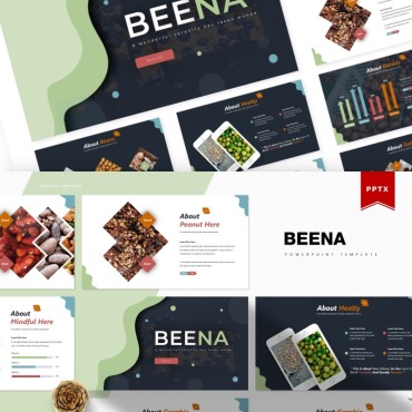 Food Nut PowerPoint Templates 85694