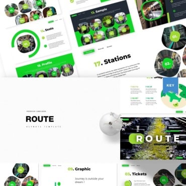 Travel Route Keynote Templates 85729