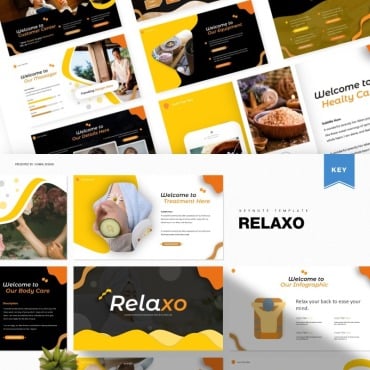 Relax Woman Keynote Templates 85731