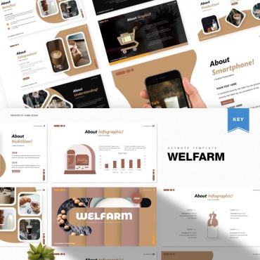 Milk Coffee Keynote Templates 85789