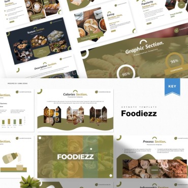 Vegetable Healthy Keynote Templates 85797