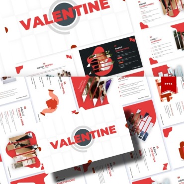 Valentine Love PowerPoint Templates 85805