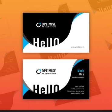 Card Visiting Corporate Identity 85819