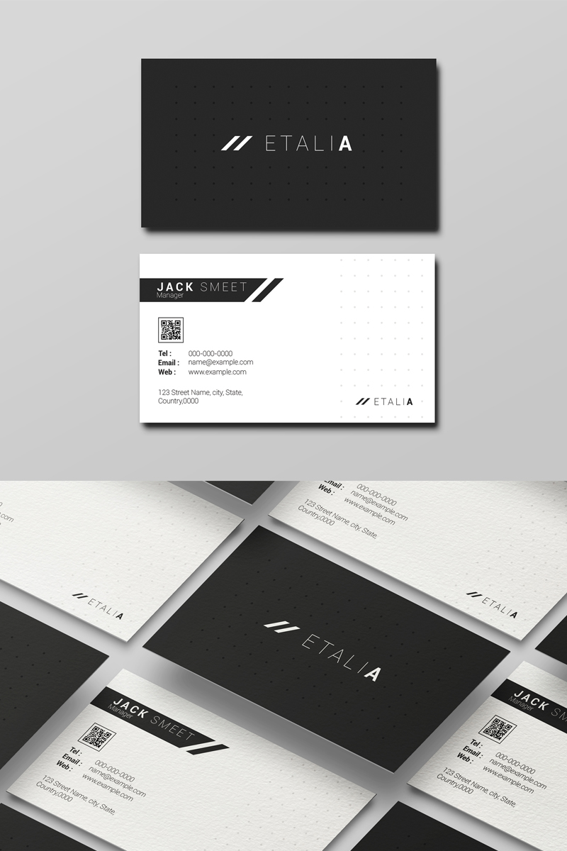 ETLIA Business Card - Corporate Identity Template