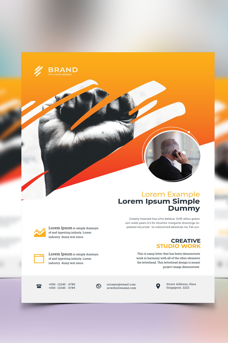 Brand - Simple Corporate Flyer - Corporate Identity Template