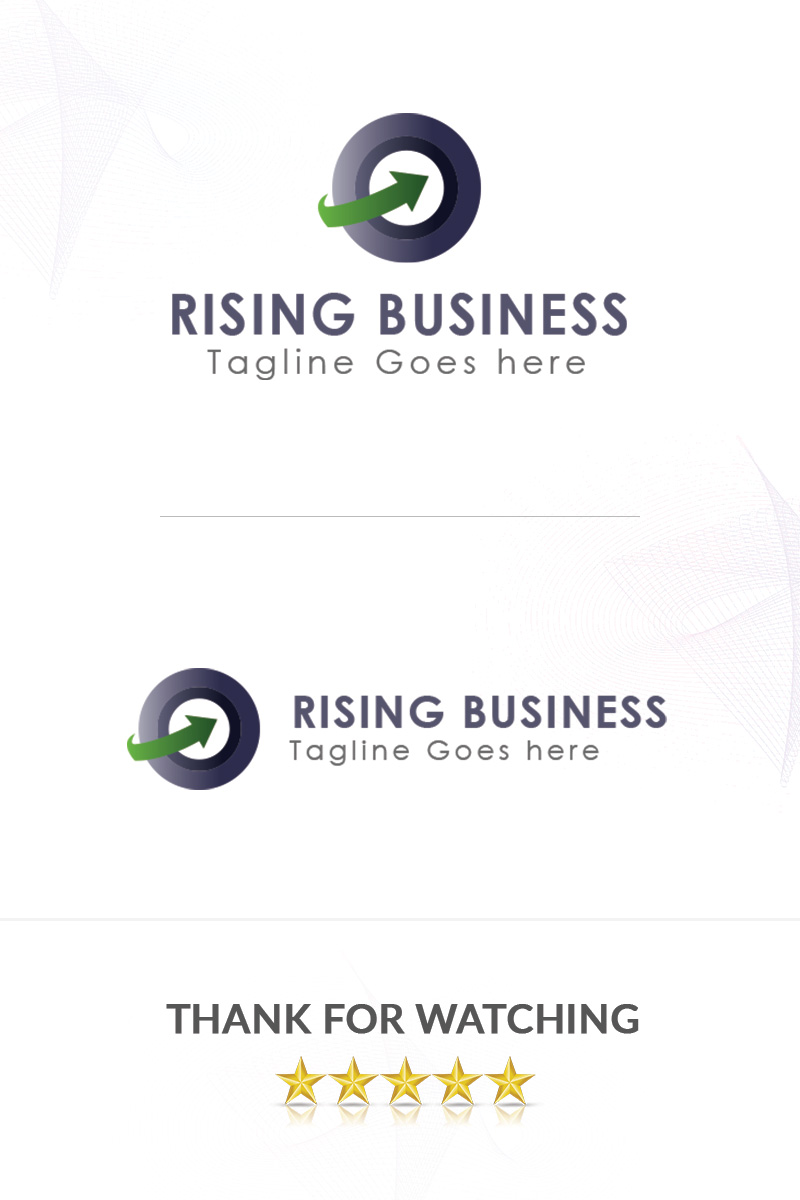Rising Business Logo Template
