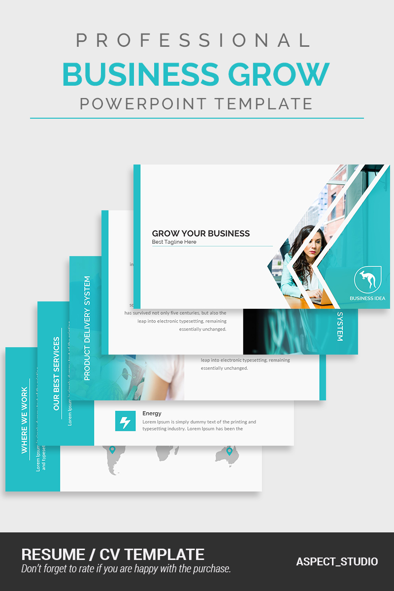 Business Growth PowerPoint Presentation Template PowerPoint template