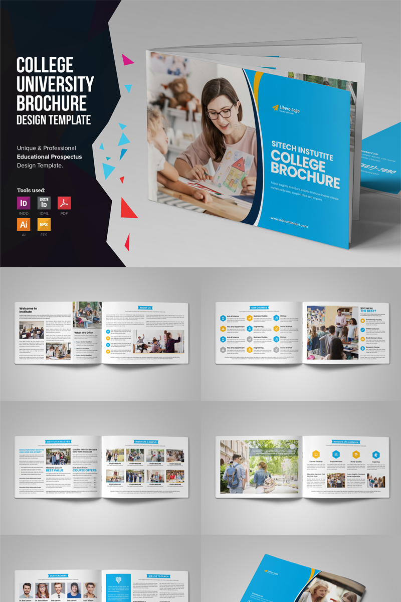 EducureH - Education Prospectus Brochure - Corporate Identity Template