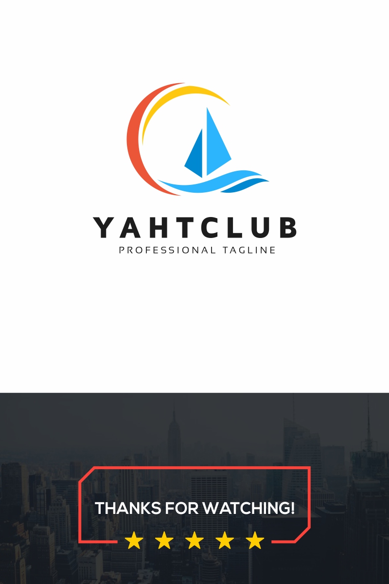 Yacht Club Logo Template