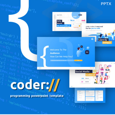 Business Code PowerPoint Templates 86089