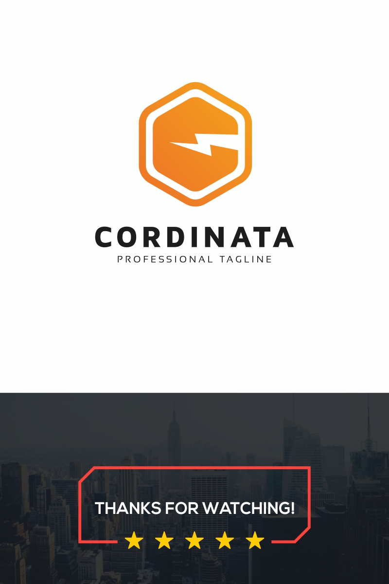 Cordinata-C Letter Hexagon Logo Template