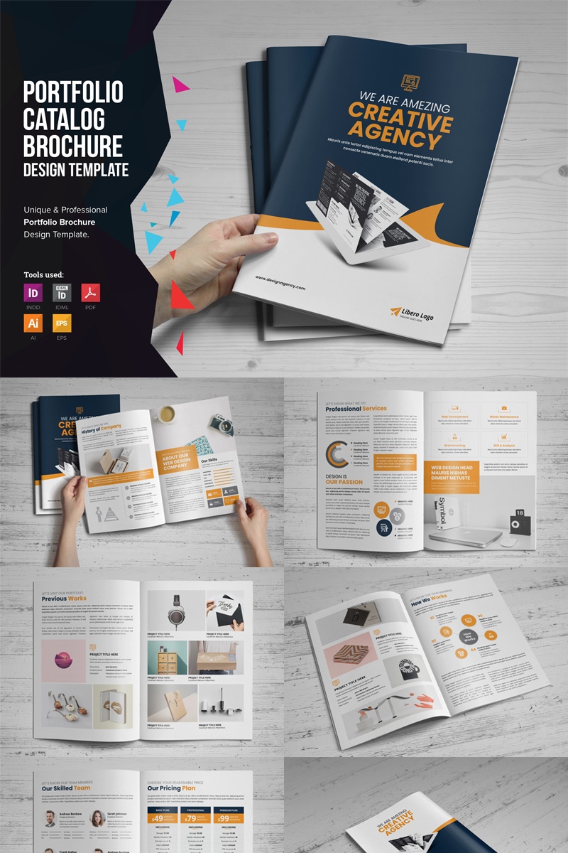 Bifrost - Portfolio Bifold Brochure Design - Corporate Identity Template