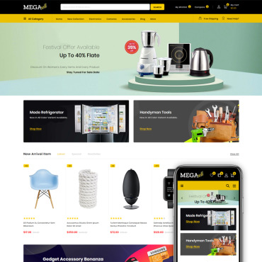 Electronics Digital Shopify Themes 86130