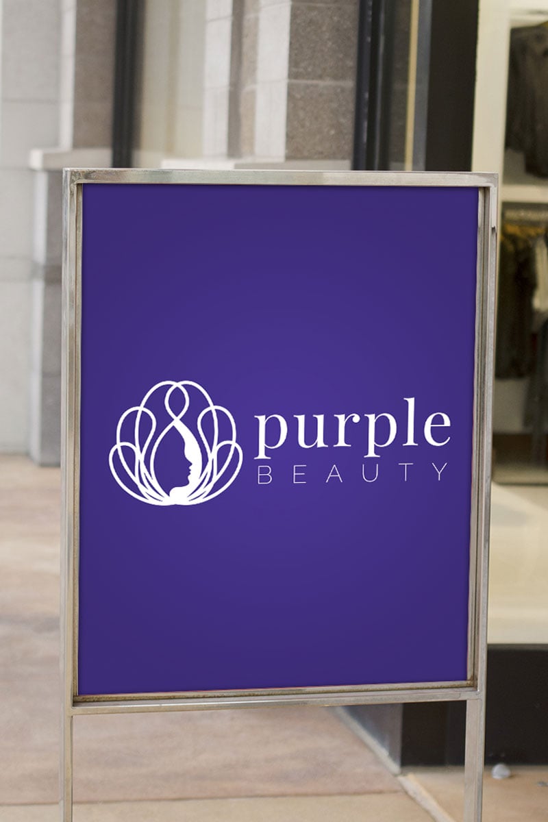 Purple Beauty Logo Template